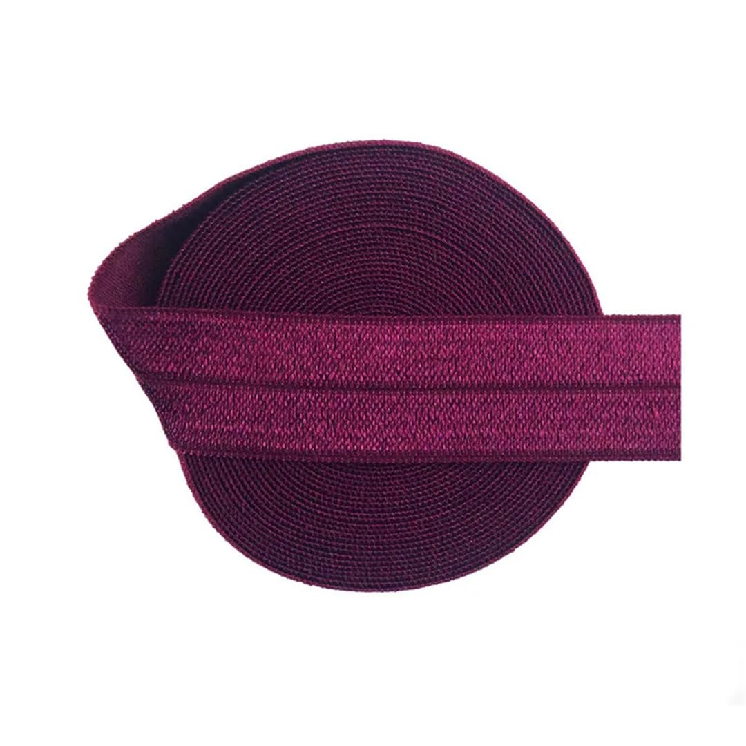 nylon suave goma cintura, Banda elástica de satén de licra, brillante, plegable, de 50 yardas, 3/4", 20 mm, for el pelo, diadema, adorno for costura de vestidos