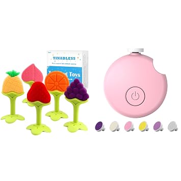 Tinabless Baby Kit, Superior Baby Shower & Registry Essential Kit for Grooming & Health Care, Electric Nail File &TeetherPink