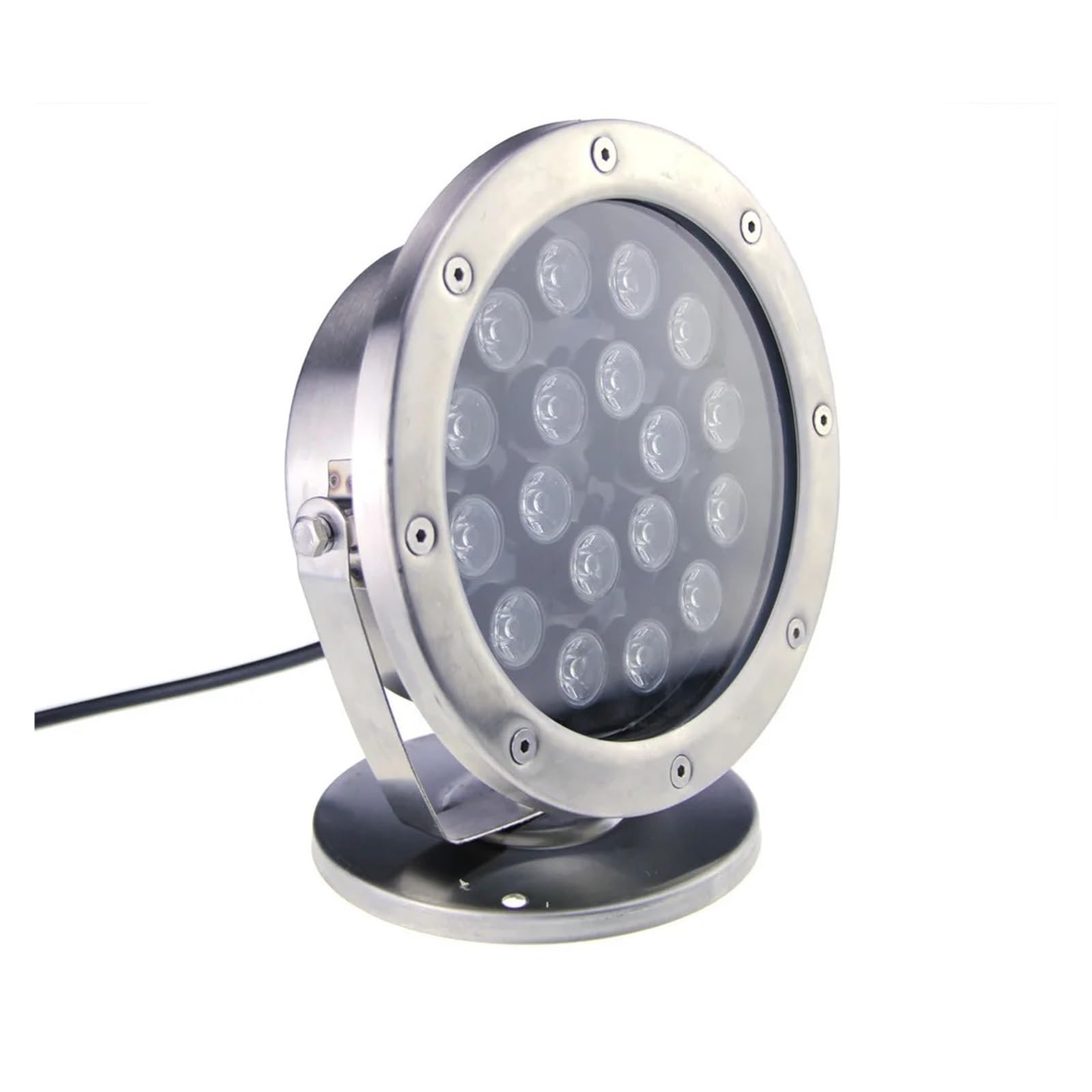 6 W/12 W/18 W/24 W/36 W LED Lampa Światła Pochowanego Czerwony Zielony Niebieski IP68 Podwodne Akwarium Basen Światło Punktowe RGB Oświetlenie krajobrazu(Cold White,18W)