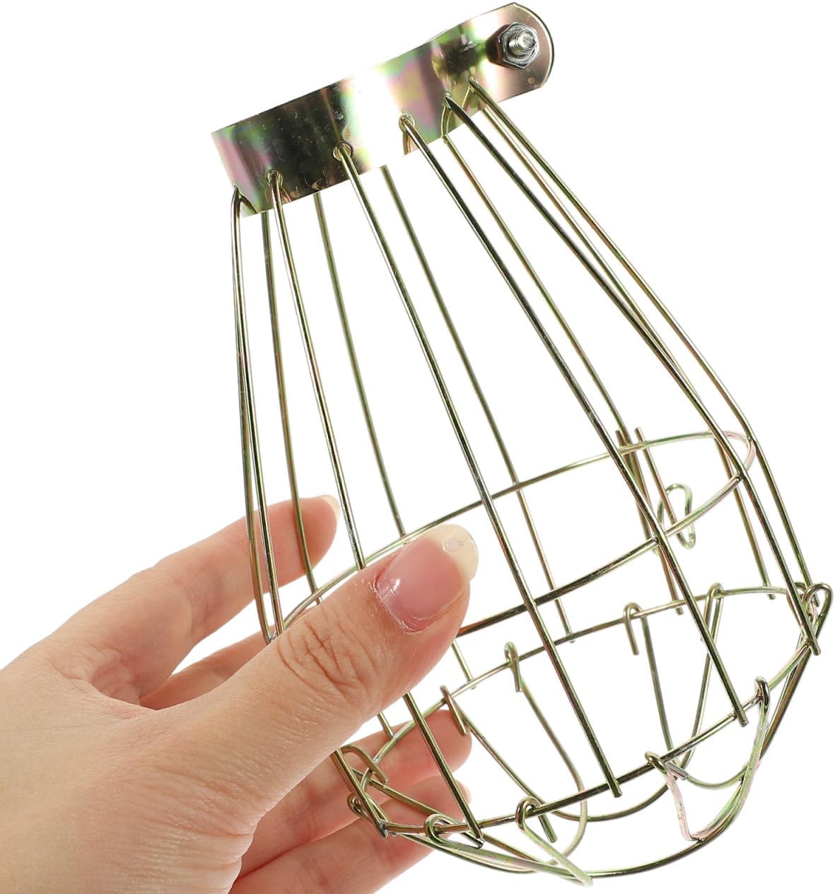 Homoyoyo 4pcs Pendant Light Shade Replacement Metal cage lamp Shade Metal Guard lamp cage Wall Light Guard Bathroom Ceiling Fan Clip on Ceiling Shades Heating Wire cage