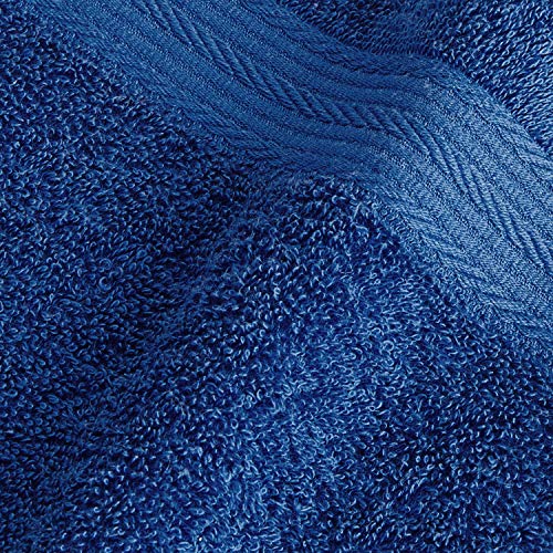 Image of Amazon Brand - Solimo Towel Set | 100% Cotton | 3 Piece | 500 GSM | Soft & Highly Absorbent (Iris Blue)