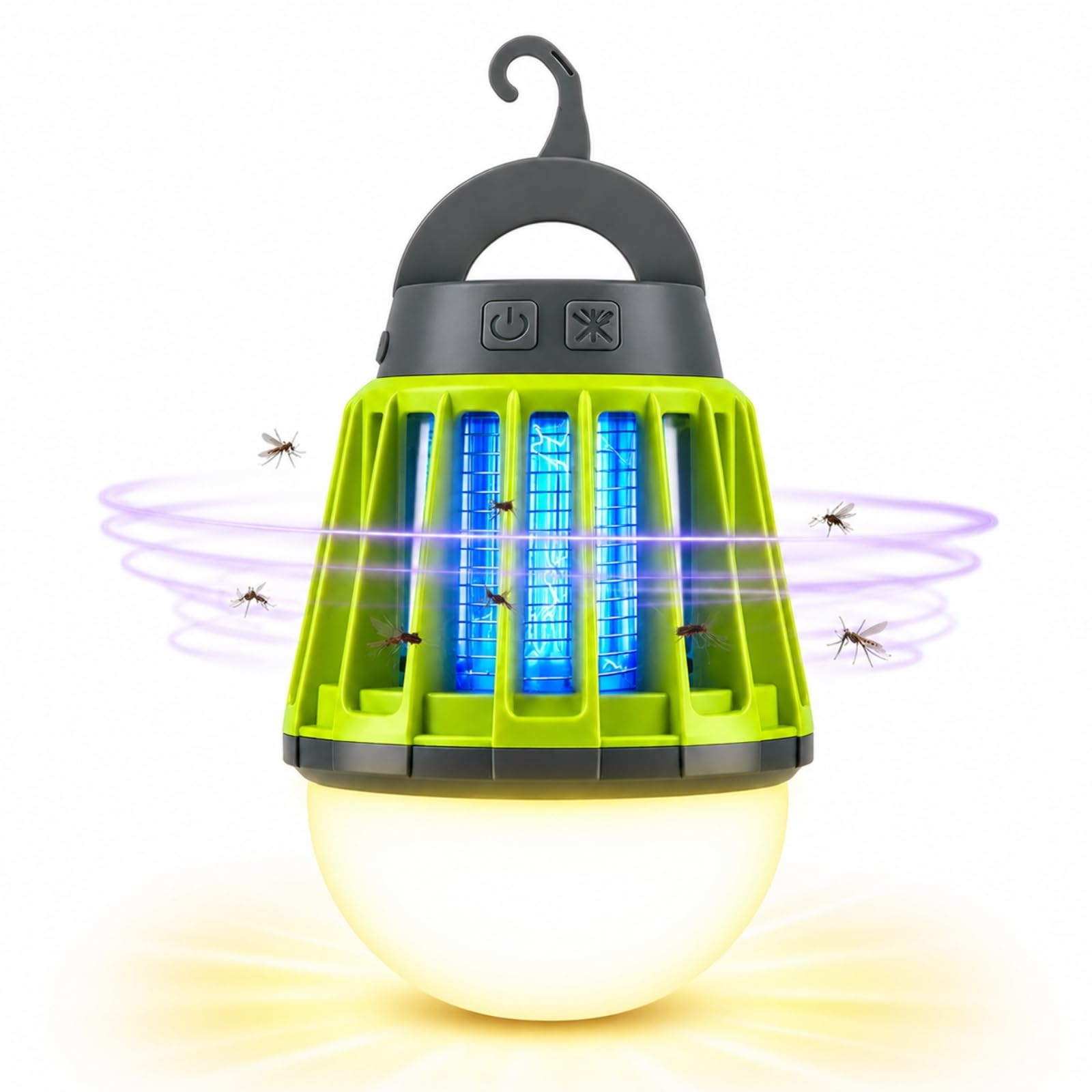 Mosquito Repellent Lamp, 2 in 1 Lantern and Bug Killer, USB Rechargeable, Portable Camping Light for Camping, Campervan and Motorhome