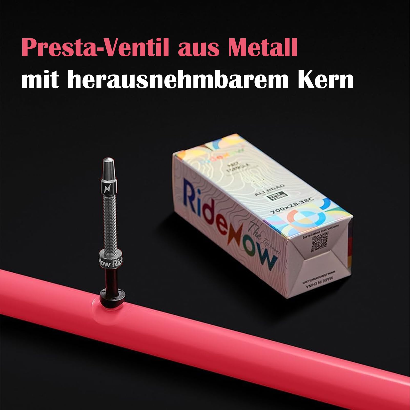 Confezione da 2 tubi per bicicletta in TPU – 700 C x 18 – 32 C con valvola in metallo Presta da 45/65/85 mm e nucleo della valvola rimovibile – Ultraleggero e antiforatura per bici da corsa