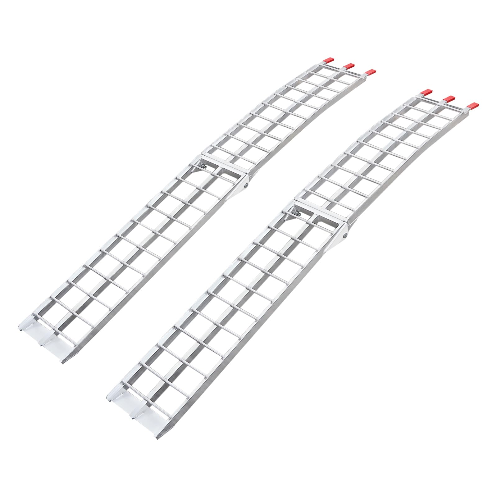 Rampa di carico pieghevole 200 x 28 cm (lunghezza x larghezza), capacità 1360,8 kg, rampe per rimorchio, in alluminio, portatile, per ATV, UTV, moto, camion, camion, tosaerba, spazzaneve, pick-up