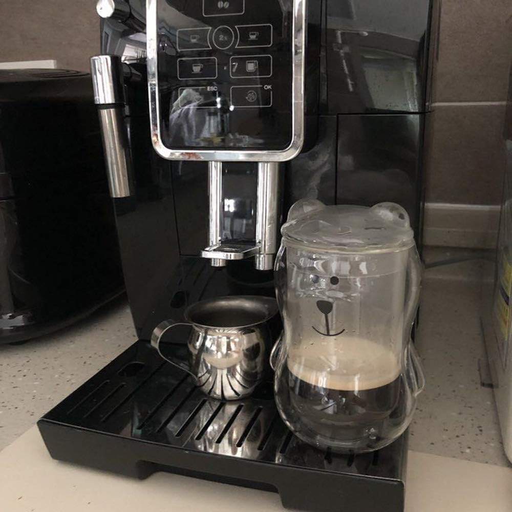 Bear Double Wall 300 ml Espresso Coffee Tea 3D Glasses with Lid - Heat-resistant, Milk, Beer, Juice Drinkware - Christmas Cup (Transparent)