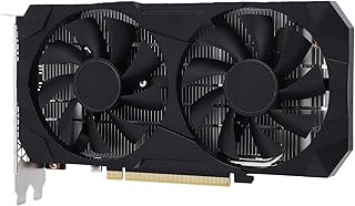 Karta Graficzna, 6 GB Pamięci GDDR6, 192-bitowa Karta Graficzna z Dwoma Wentylatorami PCIe 3.0 do Gier, Obsługa Rozdzielczości 1080p 1440p z technologią DLSS, do Komputera