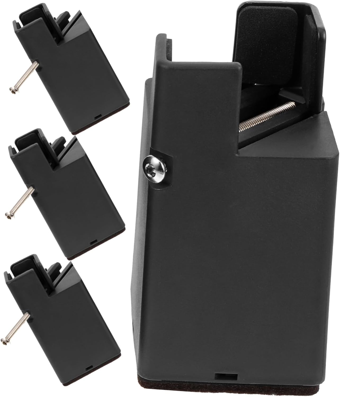 Angoily 4pcs Adjustable Heavy Duty Furniture Risers Table and Chair Lifts for Enhanced Stability Non- Design for Beds Sofas and Desks Supports Legs