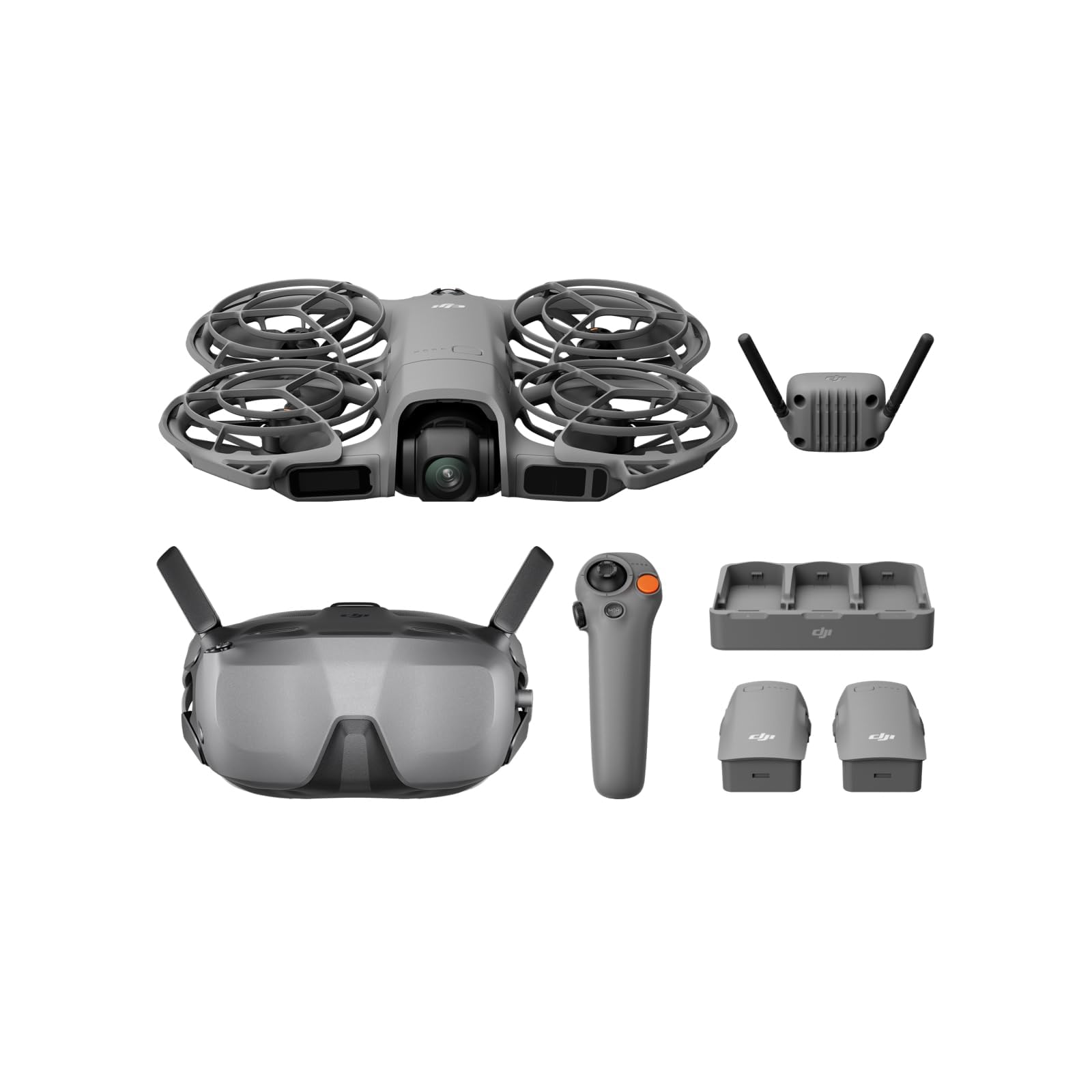 DJI Neo 2 Motion Fly More Combo con RC Motion 3 y Goggles N3, transmisión estable con transceptor digital, dron 4K para principiantes, vuelo FPV, 3 baterÃas