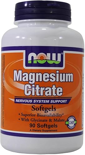 Miniatura 4 de Now Foods Soporte para sistema nervioso de citrato de magnesio 134 mg, 90 sgels (2 unidades)