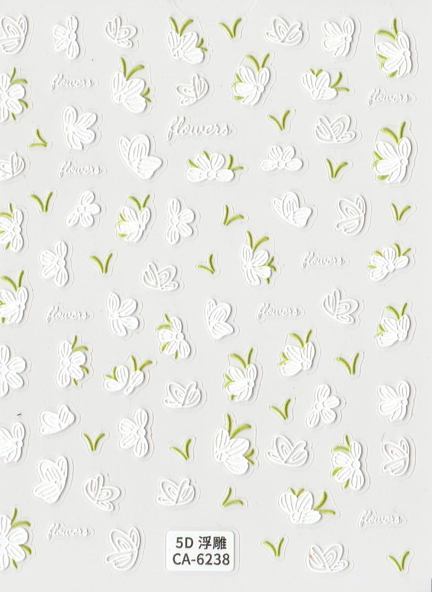 Nail It! 5D Self-Adhesive Nail Art Stickers - Flowers 6238-picture-23
