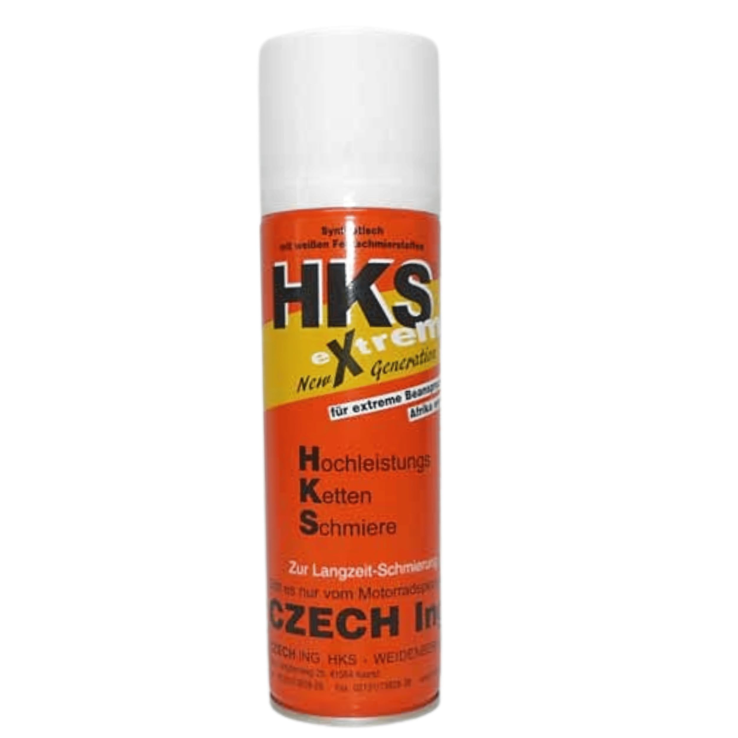 extrem New Generation – Hochleistungs Kettenspray 300 ml | Rein synthetisches Kettenschmiermittel | Wasserfest, haftstark & O/X-Ring verträglich (HKS EXTREM-Spray)