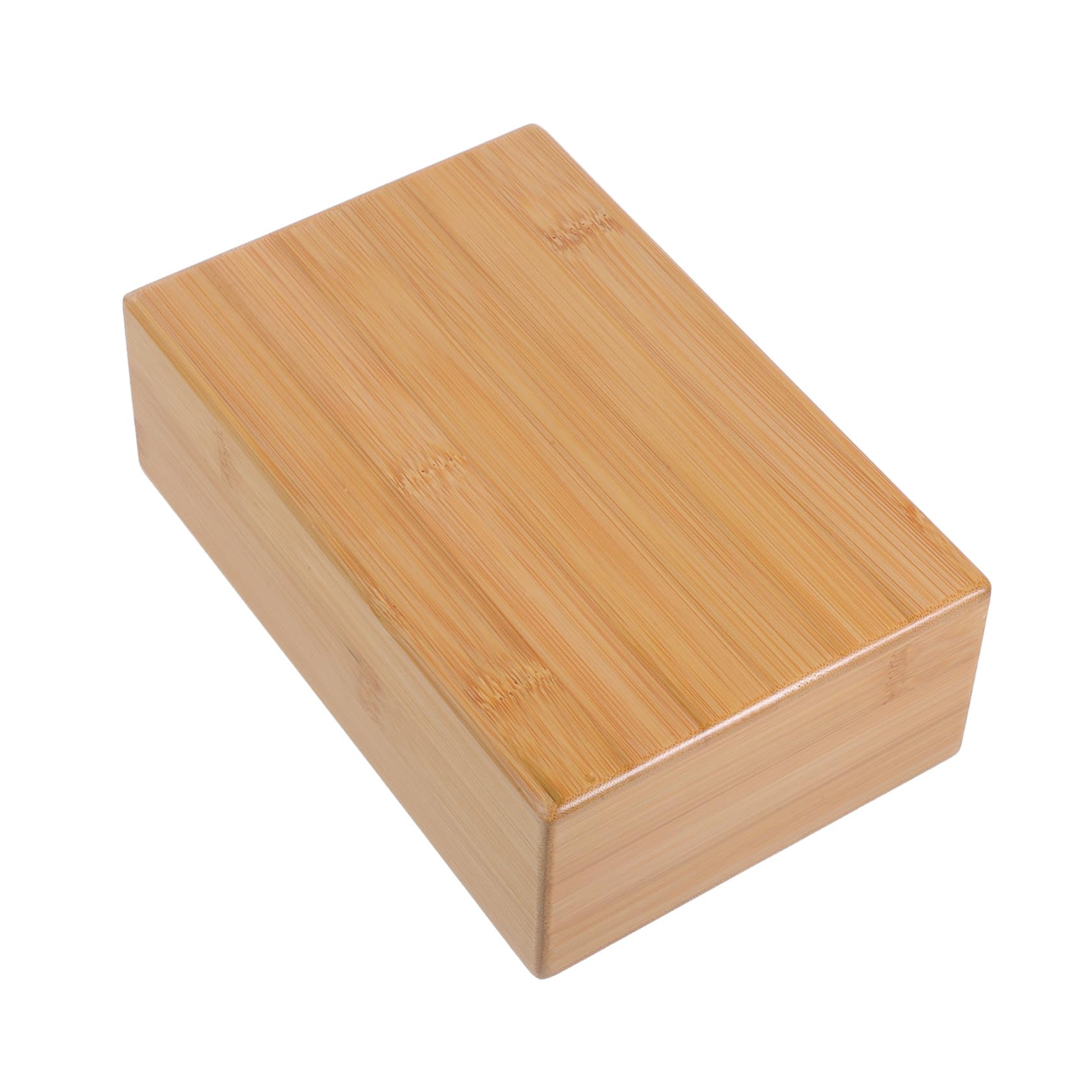 Ladrillo de Yoga de Bambú Natural con Superficie Lisa y Segura para Ejercicio de Yoga y Fitness en Casa, Herramienta Auxiliar para Pilates y Meditación