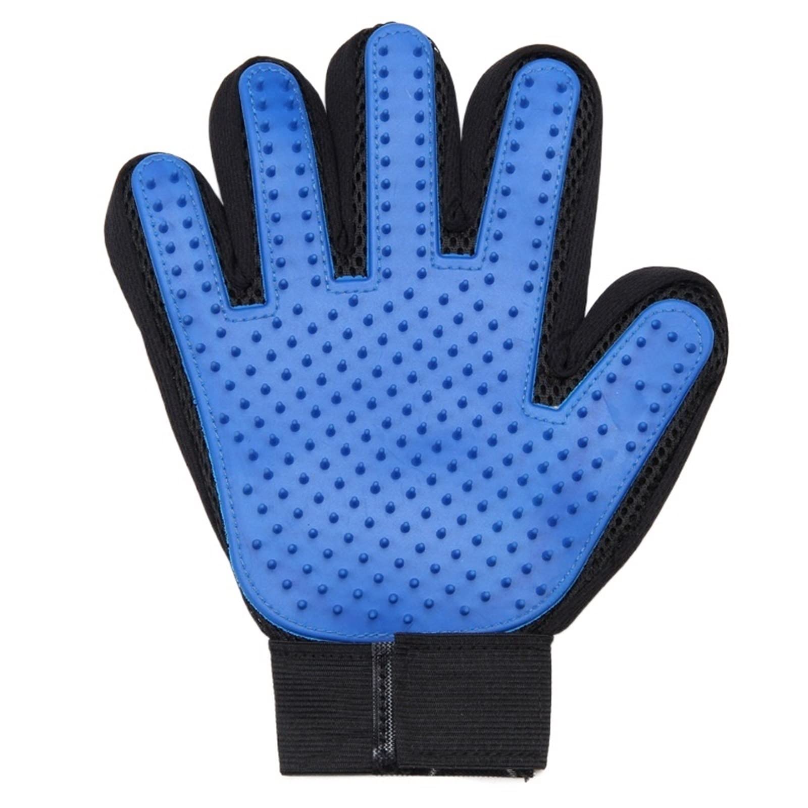 Anti-Peluches for Animaux de Compagnie, en Silicone for brosser, Masser et enlever Les Poils de Chien et de Chat(Right Hand-Blue)