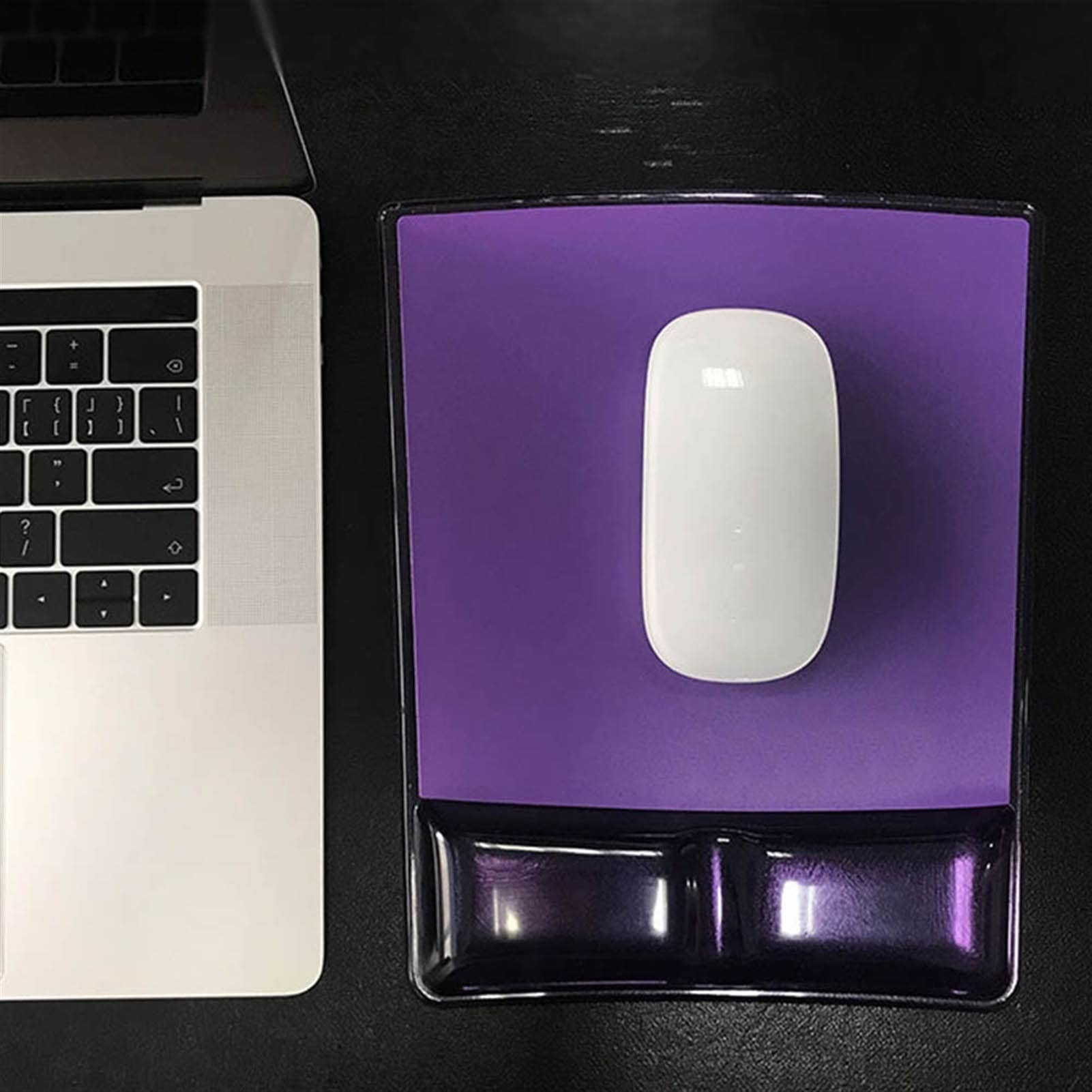 Ergonomiczna podkładka pod mysz podpórka pod nadgarstek antypoślizgowa wygodna miękka silikonowa podkładka pod mysz z podkładką pod nadgarstek w celu zmniejszenia nacisku dłoni Nadaje się do laptopów,