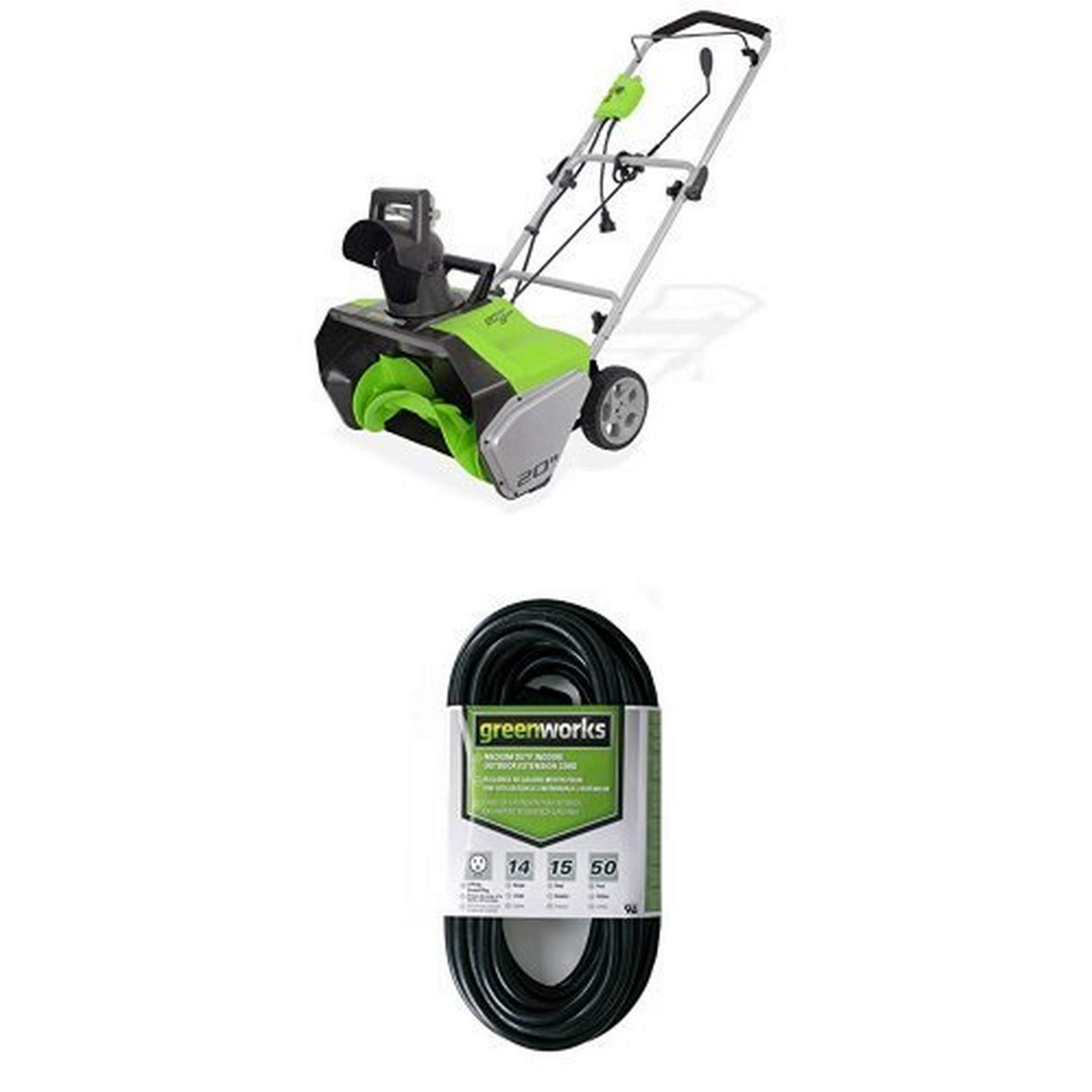 Amazon.com : Greenworks 2600502 13 Amp 20-Inch Corded Snow Thrower Amazon.com : Greenworks 2600502 13 Amp 20-Inch Corded Snow Thrower