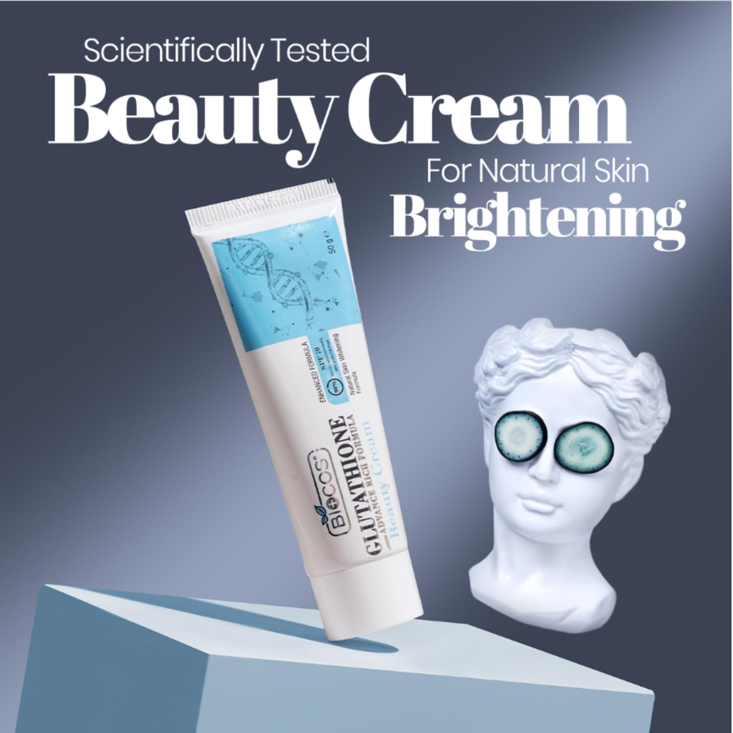 glutathione advanced rich formula BIOCOS Glutathione Advance Rich Formula Beauty Cream SFP 70 Block 98% UNB Rays Summer Holiday Travel Beauty Cream : Amazon.co.uk: Beauty