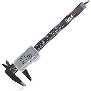 Digital Caliper 6 Inch with Larger LCD Display, Inch/Fractions/Millimeter Conversion for Small DIY and Homework, Coin Battery Included