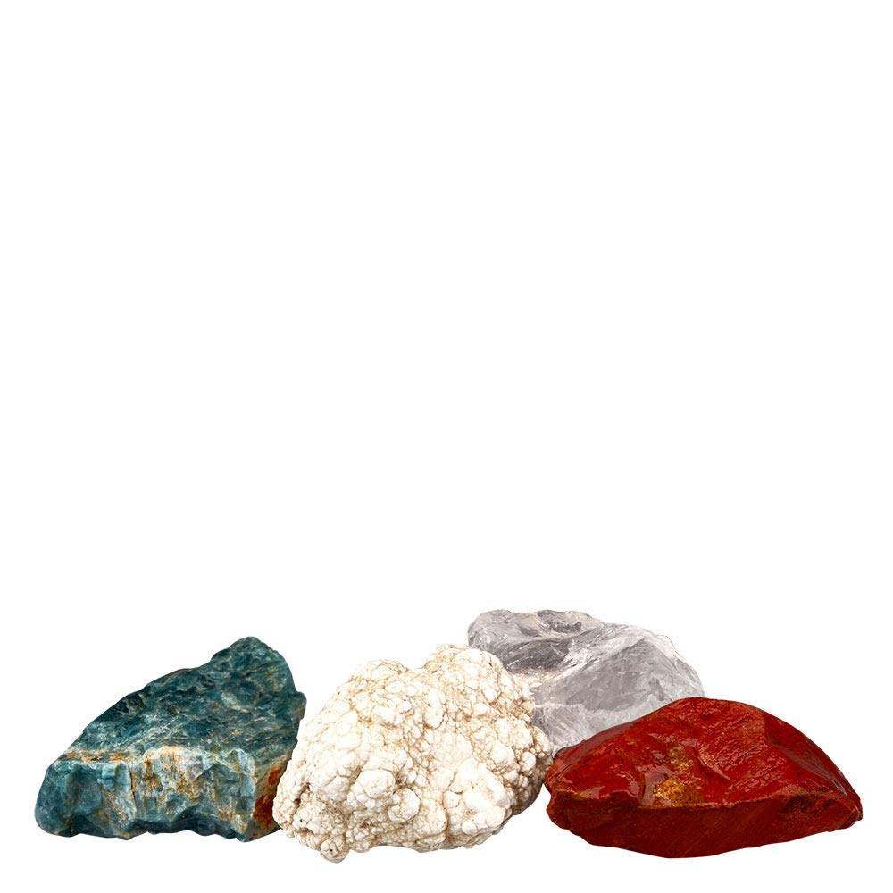 Edelsteinmischung Abnehmen (Apatit, Bergkristall, Magnesit, Roter Jaspis), 250g