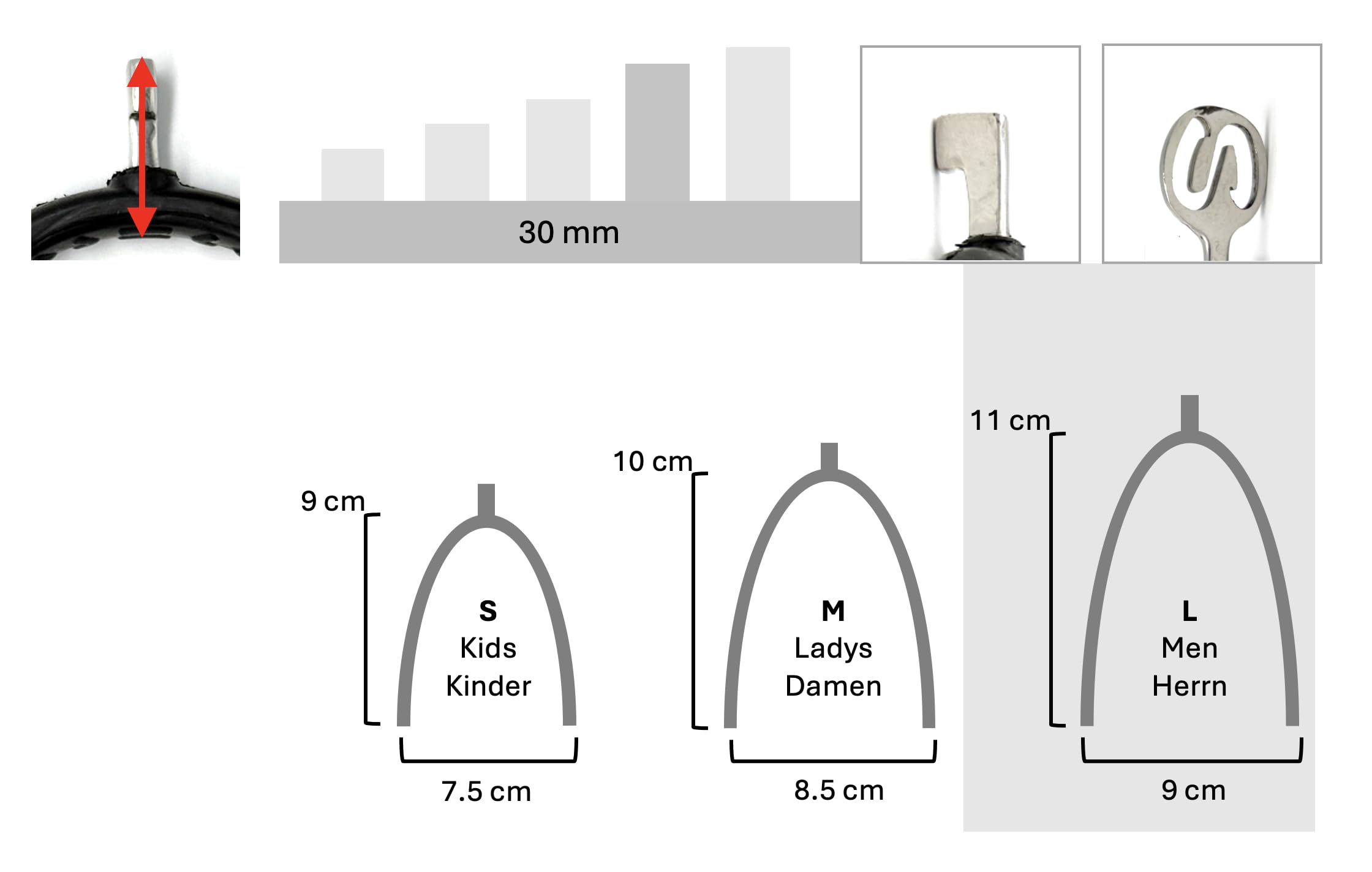 ES1080 METALAB SuperSpur Hammersporen mit Gummi Reitsporen Reiten Sporen Spur aus hochwertiger Edelstahl (L 30 mm - Herren)