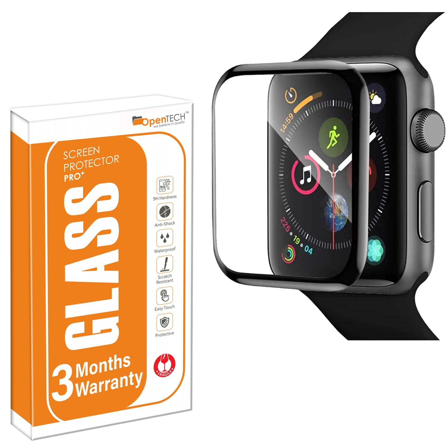 OpenTech® Unbreakable Flexible Pet Screen Guard Protector Compatible For Apple Watch Series 10 (42Mm) Edge To Edge Coverage With Easy Installation Kit for Smartwatch-picture-16