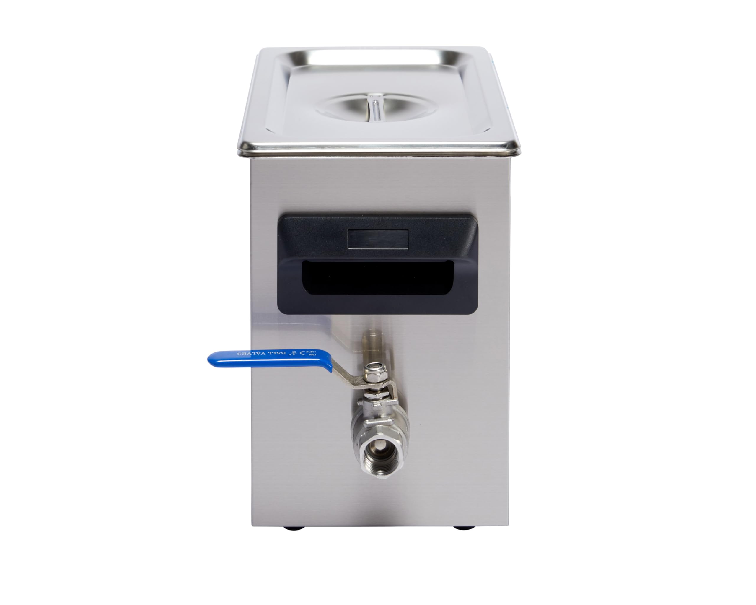 BPAC Pulitore ad ultrasuoni digitale con vasca da 3 litri e valvola di scarico, pulitore ad ultrasuoni per gioielli, potenza 120 W, vassoio ad ultrasuoni per professionisti e privati