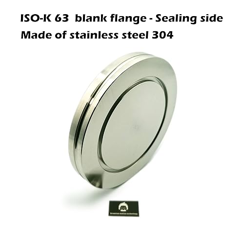 Miniatura 3 de ISO-K 160 Brida ciega de brida en blanco, hecha de acero inoxidable 304, abrazadera de garra (1 unidad)