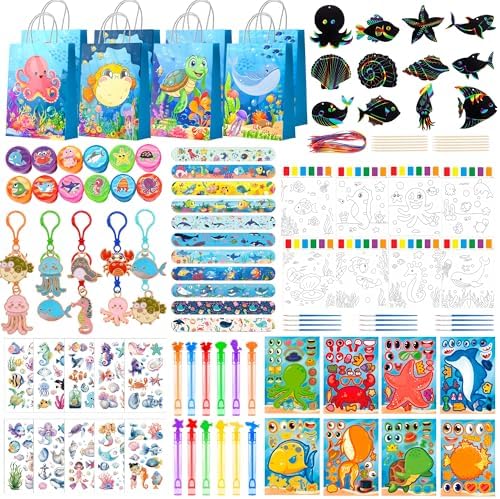 Under The Sea Party Favors, 120pcs Ocean Birthday Party Favors Se...