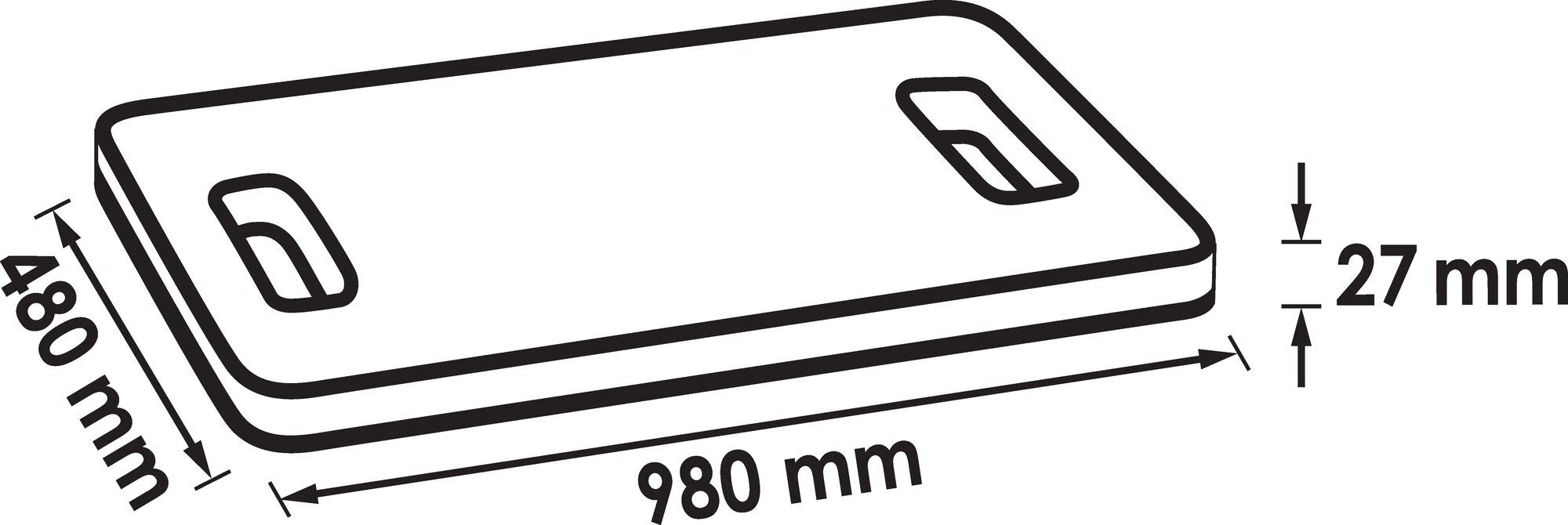 VIGOR Tapis de mécanicien (grande surface de couchage, mousse de qualité) V2338-XL