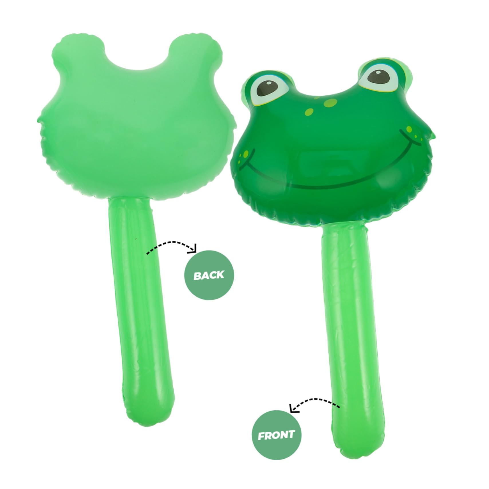 WOONEKY Giant Inflatable Hammers 4pc Set Animal Sticks Boys and Girls Party Inflatables Blowing up Toys for Boys and Girls