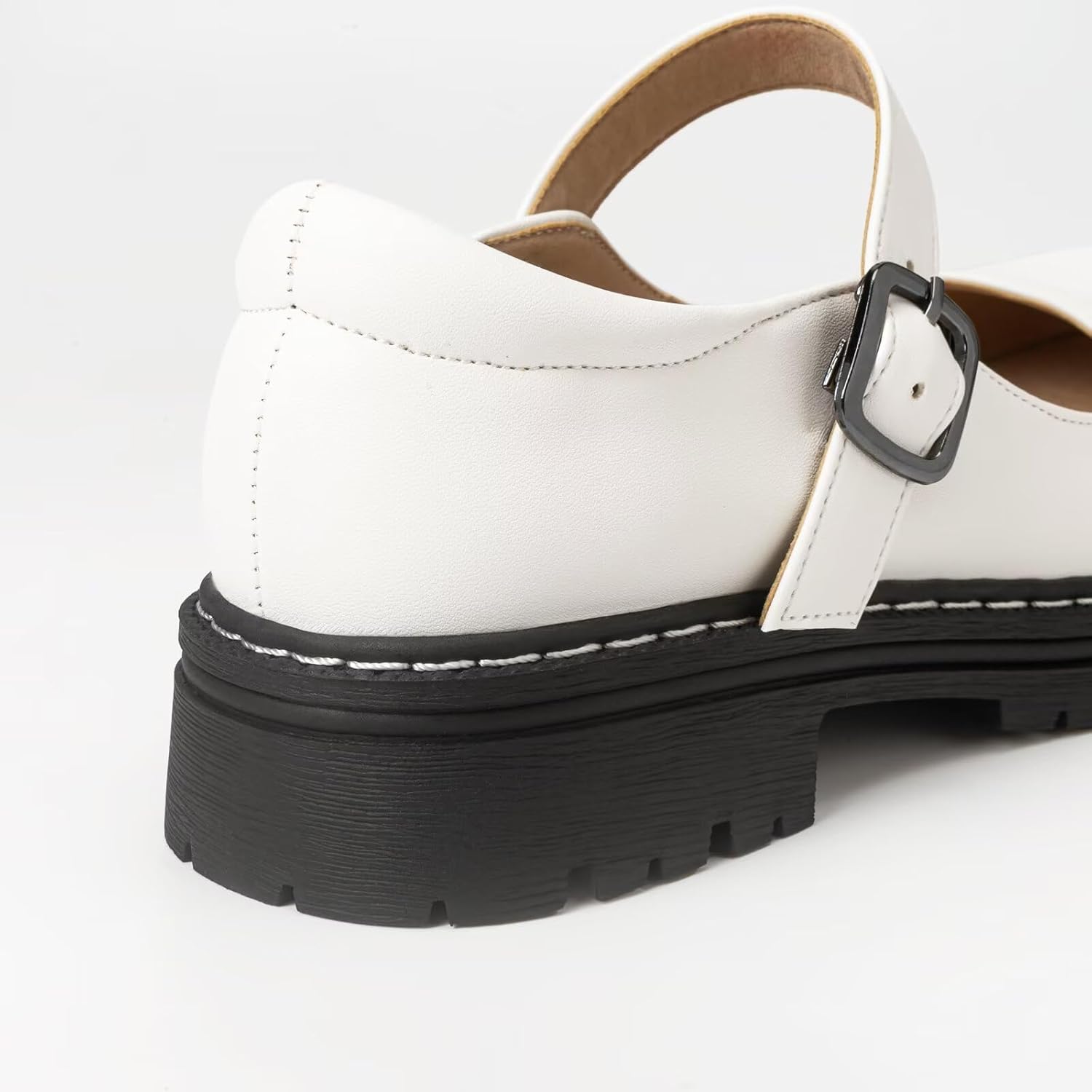 Mary Jane Gothic Oxford Flats for Women – Round Toe, Ankle Strap, Minimalist Design, Comfortable Flat Shoes for Daily Wear - Image 7