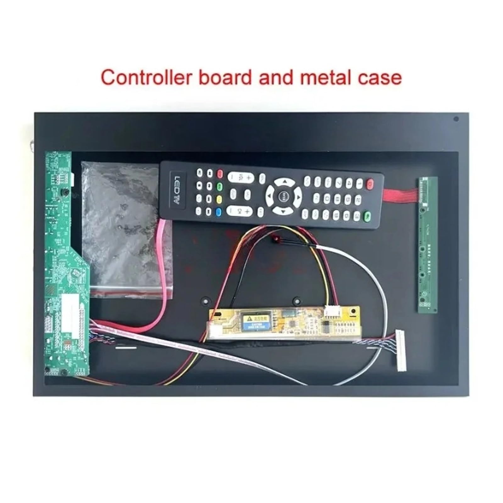 Schermo LCD in Metallo + Scheda Driver TV analogica Adatta a IAUX14 ITUX97C 1600 * 1200 VGA AV USB HDMI Compatibile 30 Pin LVDS 15" Kit 1CCFL(IAUX14P And Case)
