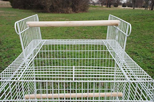 57" Rolling Standing Medium Dome Bird Cage Open Top Quaker Parrot Cockatiel Sun Parakeet Green-Cheek Conure Canary Lovebird Budgie Parrotlet Finch Cage With Detachable Stand #TOP1
