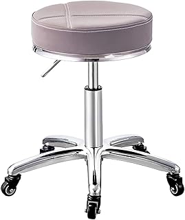 BHHT Taburete De Belleza, Silla Hidráulica Cómoda para Trabajo Pesado, Ruedas De Cuero Ajustables En Altura, para Oficina Médica, Taburete Impermeable para Salón (Color : C)