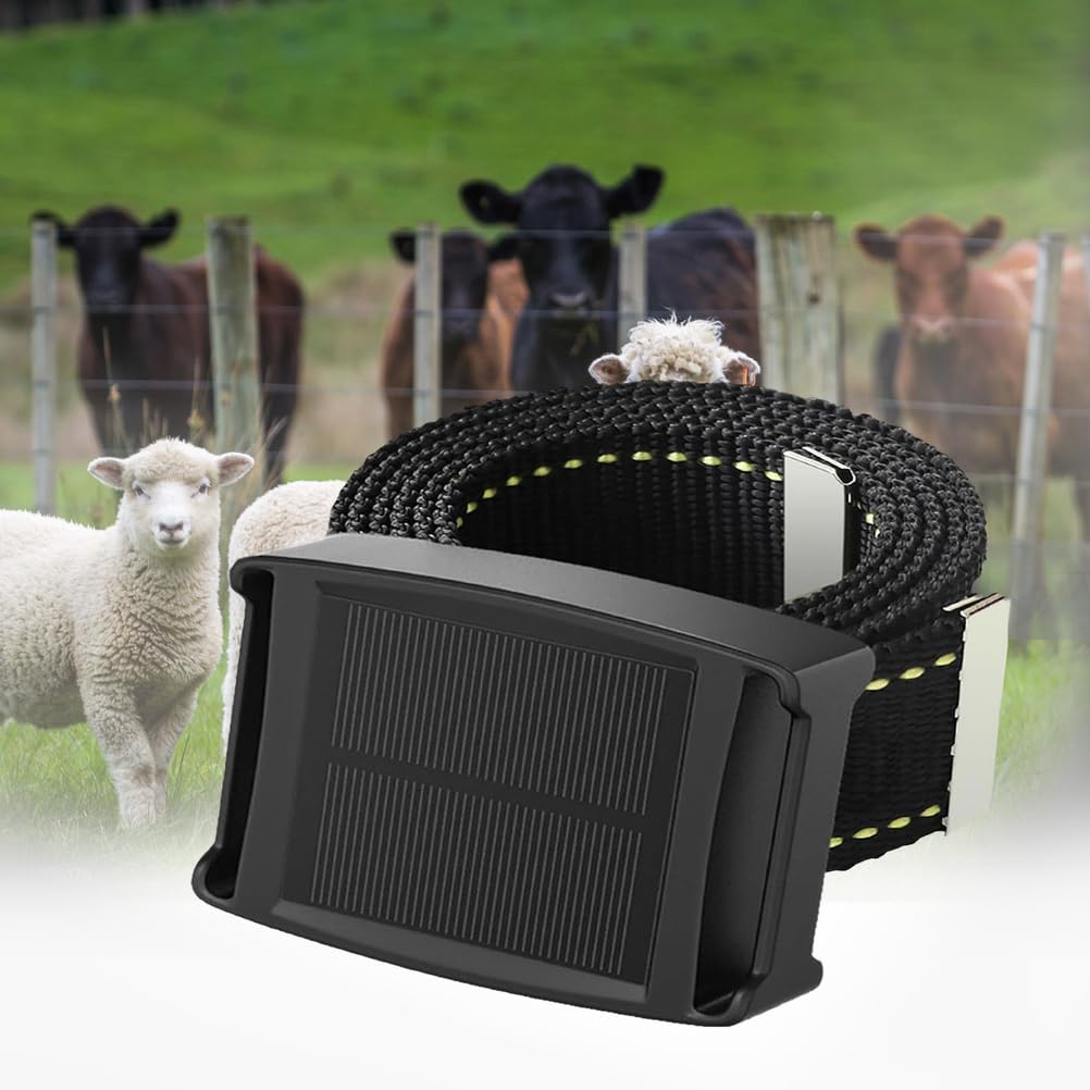 AVSMGP Localizador De Animales, Rastreador GPS Solar Antipérdida De 20000Mah - Luz Nocturna + Indicador De Actividad Impermeable Localizador De Animales para Ganado, Caballos, Gatos