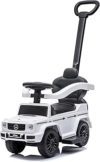 Sponsored Ad - Best Ride On Cars Mercedes G-Wagon 3 in 1 Push Car, White