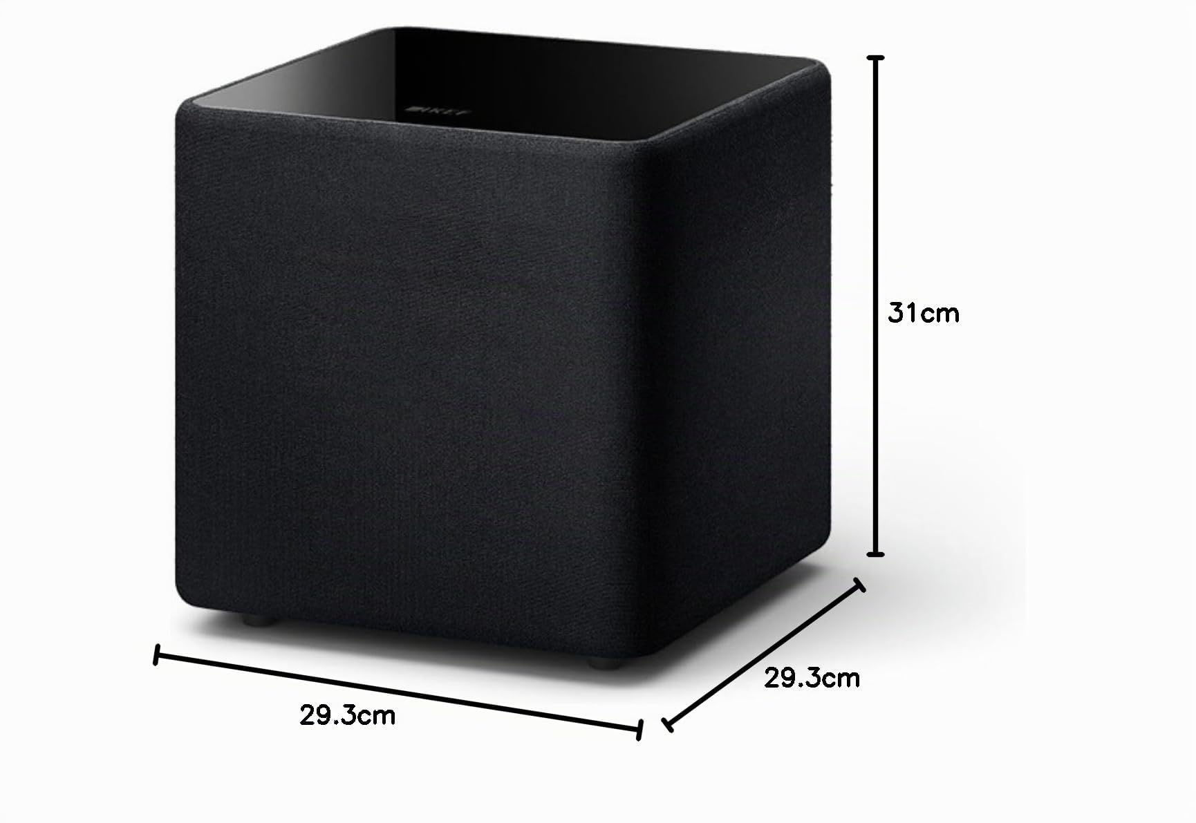 KEF Kube 8 MIE Caisson de Basses Noir 300W RMS 8 Pouces iBX Intelligent Bass Extension