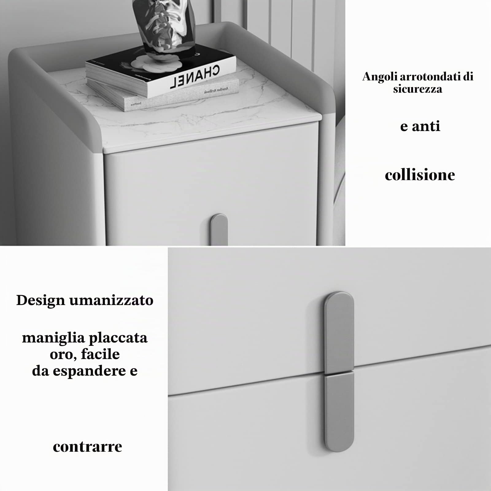 Tavolino, comodino moderno e semplice in legno massello, comodino multifunzionale ultra-sottile di lusso leggero per camera da letto,verde scuro,30 * 35 * 55 cm