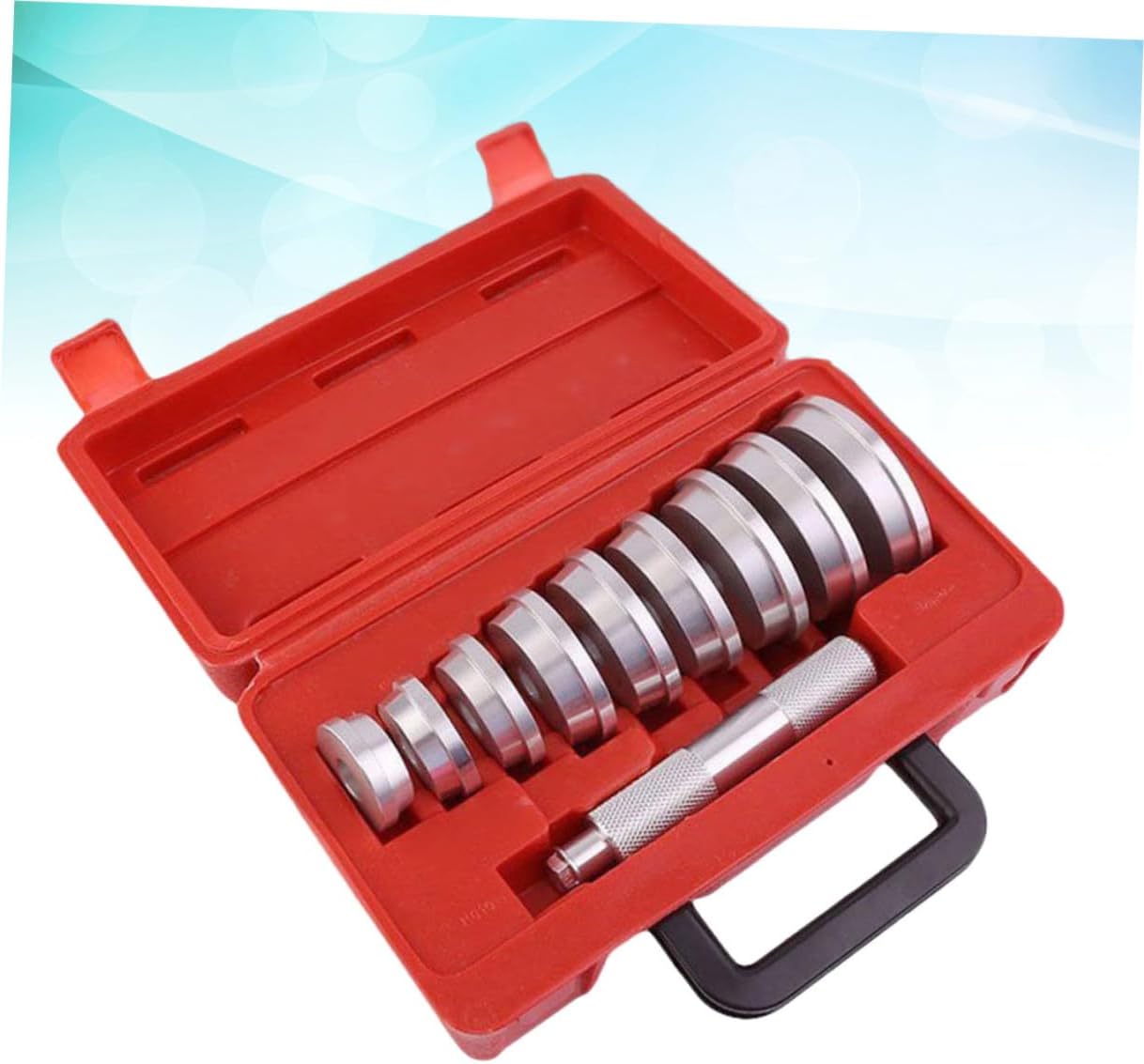 10Pcs Axle Bushing Bearing Race Seal Removal Tool with Knurled Handle Durable Installer for Wheel Bearings Versatile Disc for Easy Operation