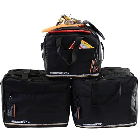 made4bikers Promotion-Bag: Set Koffer UND TopCase Innentaschen passend für BMW R1200GS-LC (K51) ADVENTURE ab Bj. 2014 (R1200 GS LC) mit ALU-Koffern