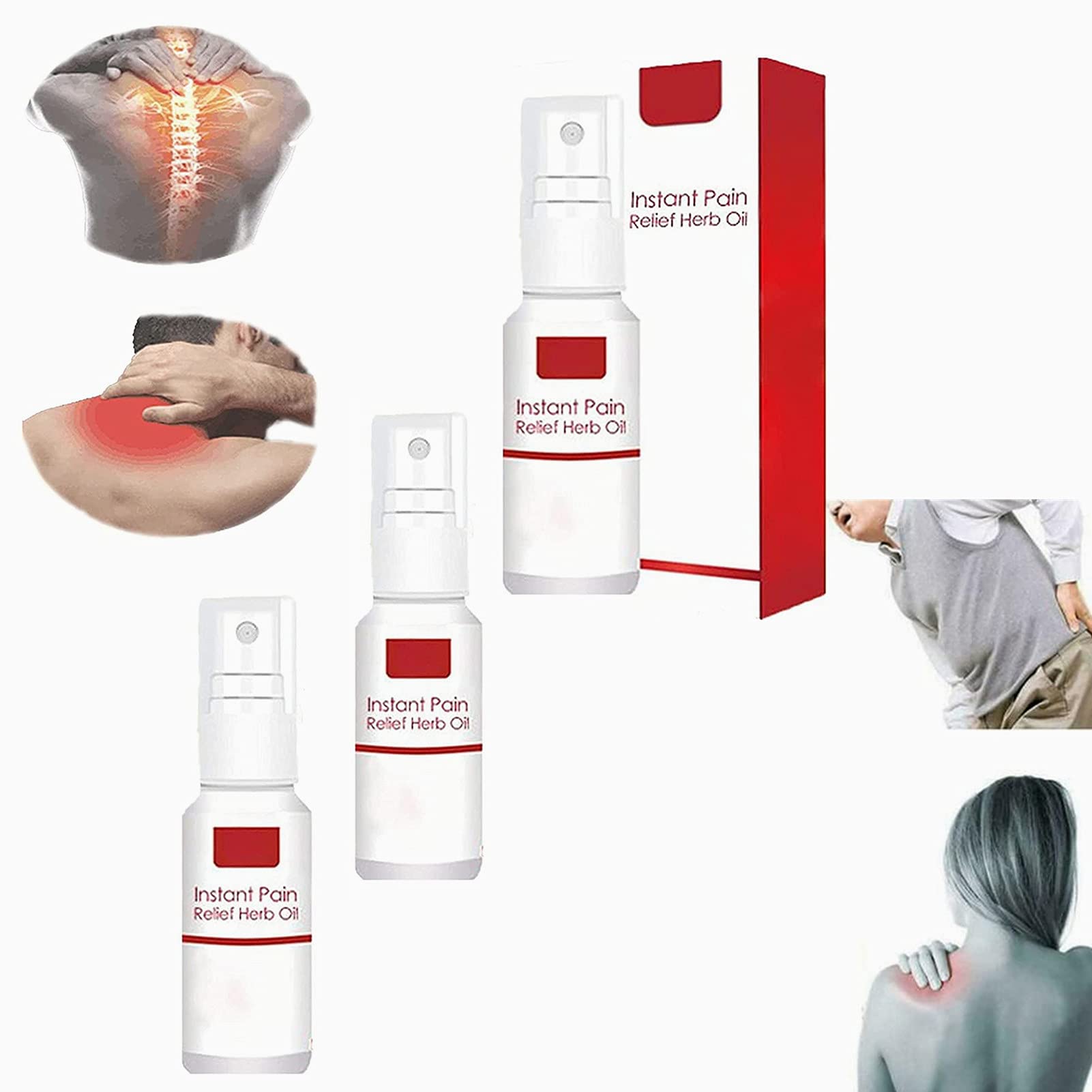 Buy vvovvug Instant Pain Oil, Natural Pain Reliever Spray, Low Back Pain, Muscle Pain, Leg Pain