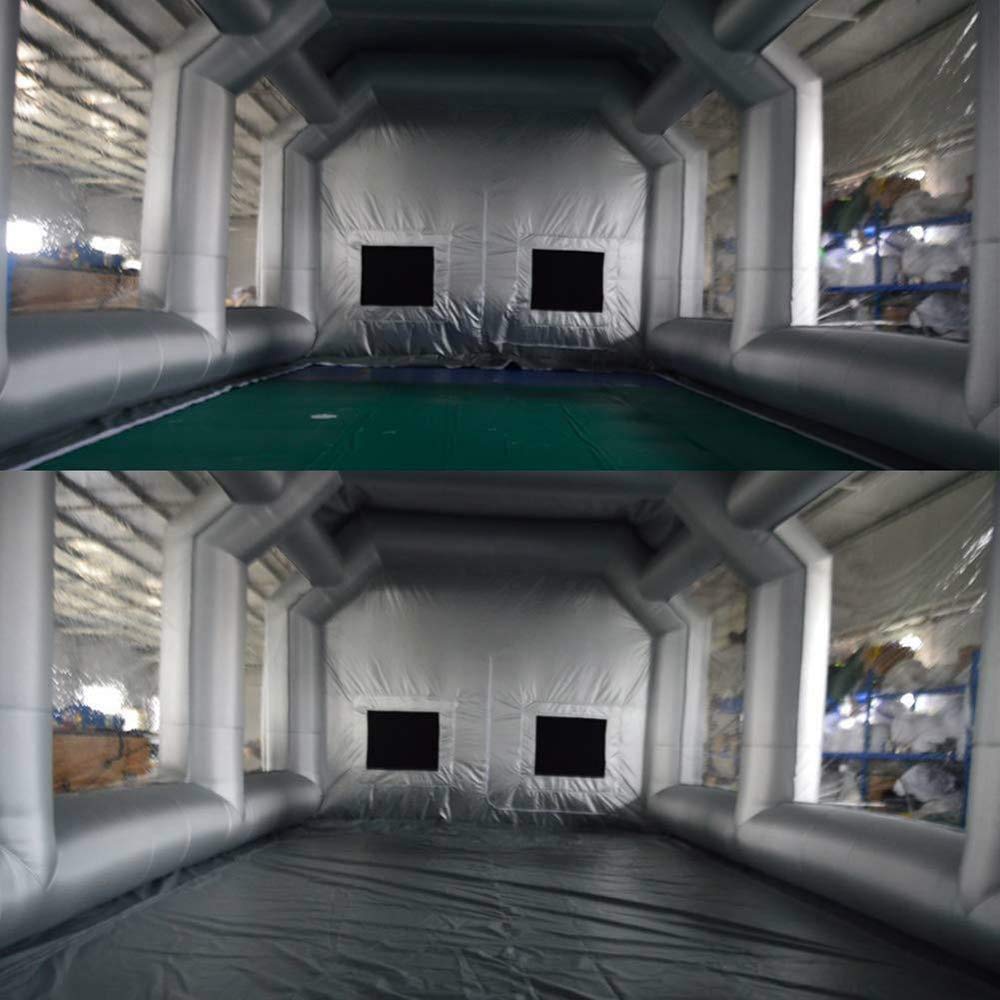 Aufblasbar Camping Tiny House Luft Lackierkabine Pavillon Lackierzelt Inflatable Tent Campingzelt Tragbare Aufblasbare SprüH Farbe Kabine Zelt Werkstatt Luftzelt Mit Luftfilter Ohne GebläSe 15kg Sport & Freizeit