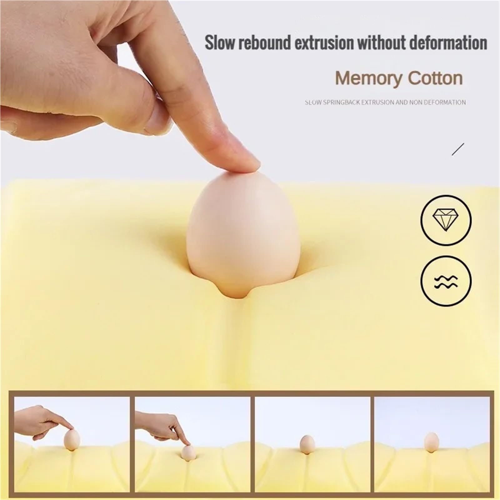 appui-tête de siège auto Repose-cou à mémoire 3D, coussin de siège respirant, Support de tête en mousse à mémoire de forme