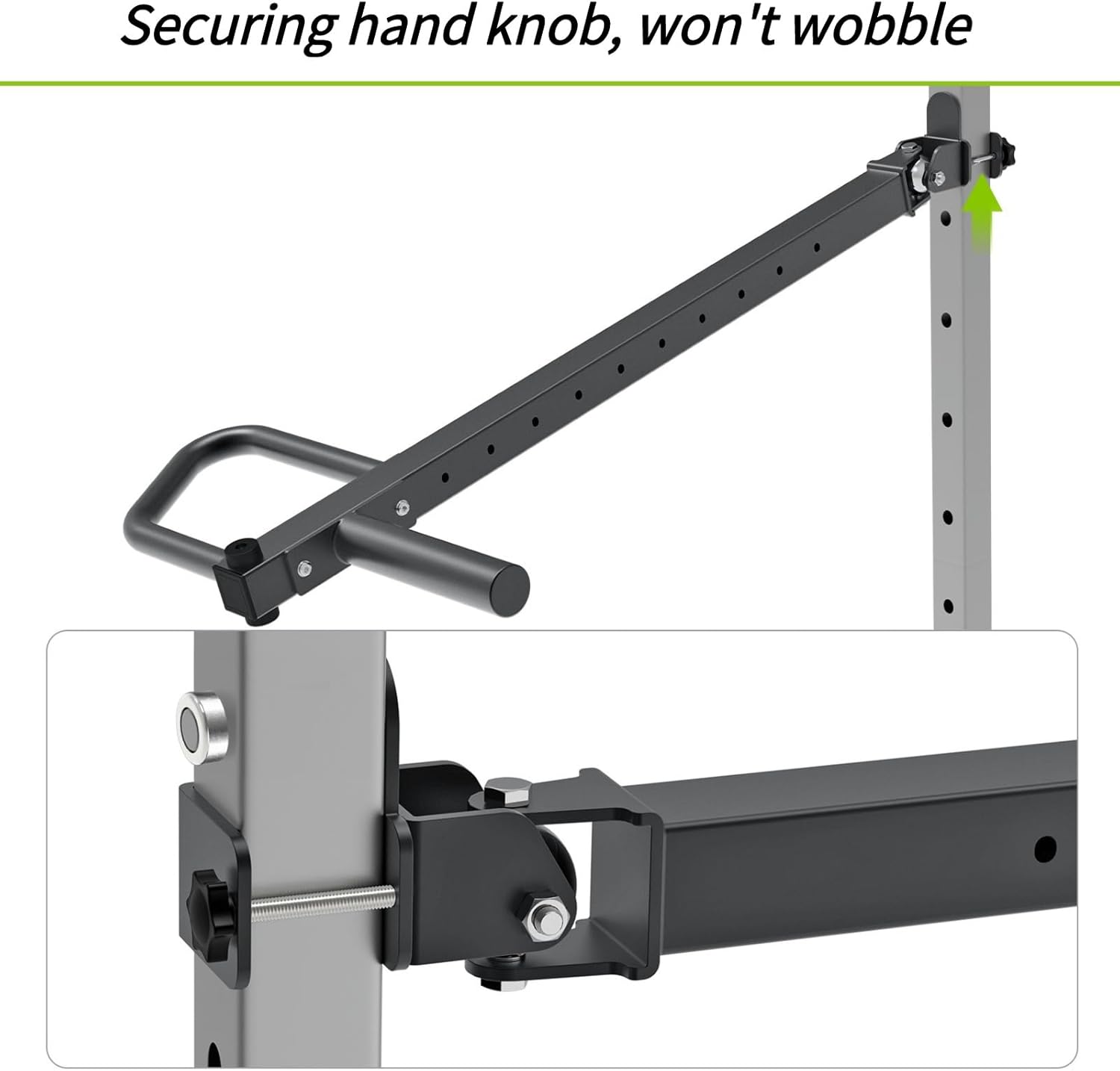 Technical drawing showing the dimensions of the SELEWARE Jammer Arms, including length, width, and handle diameter.