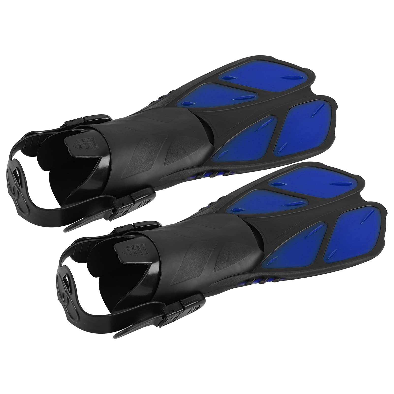 Aletas de natación Ajustables Talón Abierto Aletas de Buceo largas Equipo de Snorkel para Adultos Nadadores Profesionales TPR PP Material 550 810 g