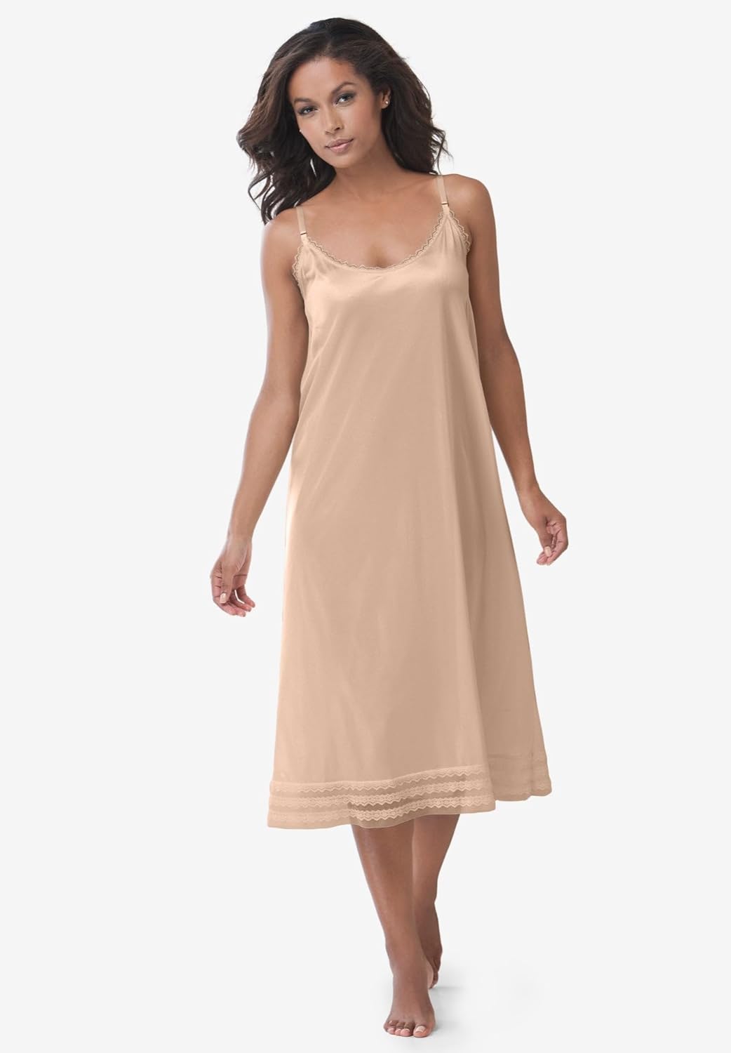 Comfort Choice Plus Size Full Slip Snip-To-Fit