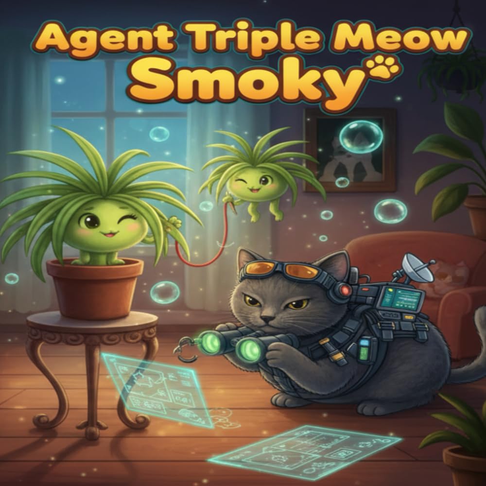 Agent Triple Meow Smoky: Can Smoky Solve the Mystery of the Mischievous Spider Plant? (The days of Smoky's life)