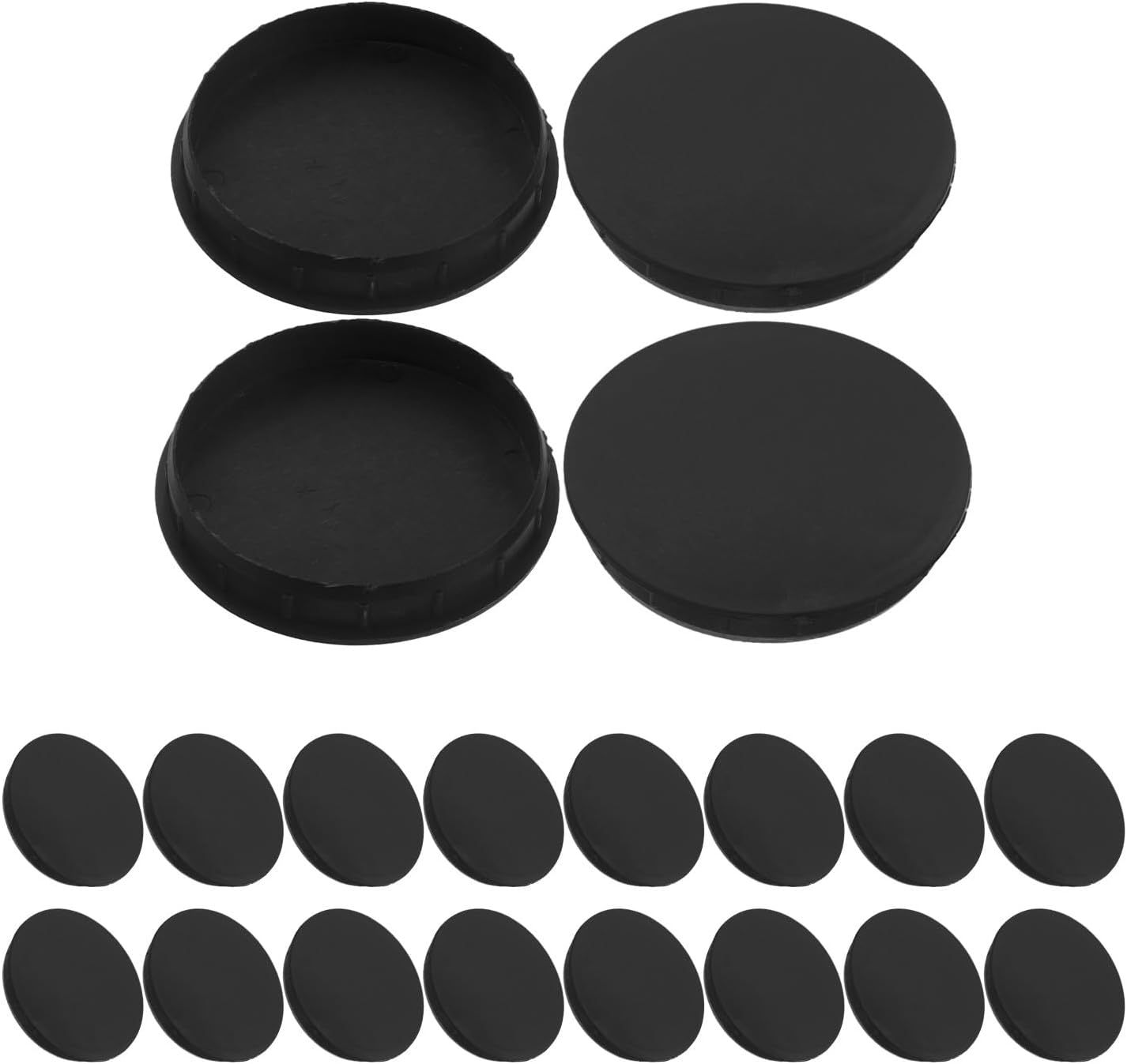 50Pcs Mailing Tube End Cap - Round Cardboard Shipping Tube End Caps - Plastic Poster Container Protective Plug for Storage and Mailing 3" ID