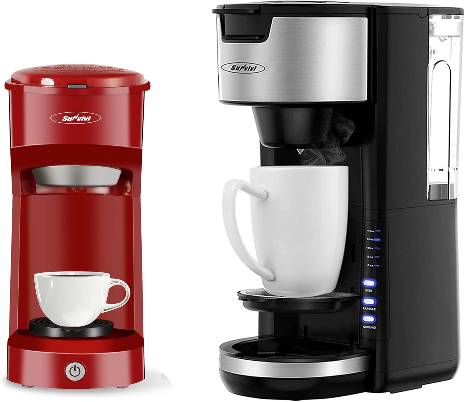 Sunvivi Coffee Maker, Single Serve Coffee Maker For Single