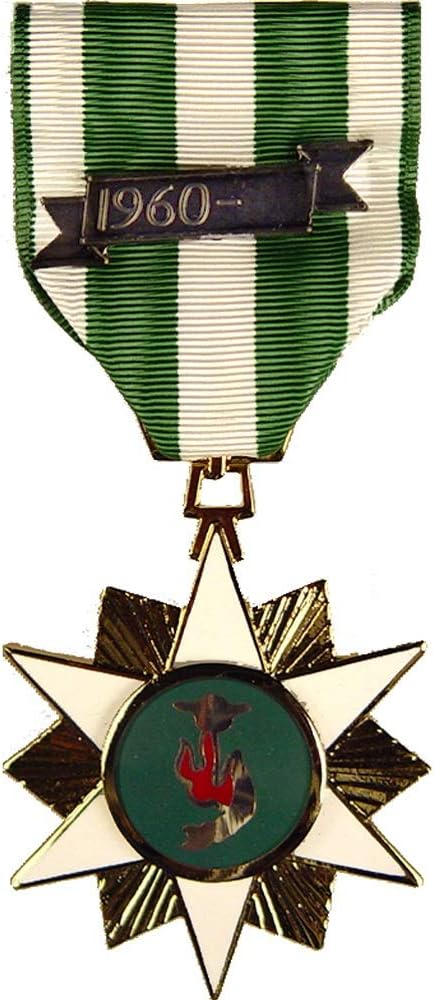 HMC Vietnam Campaign Medal - Green, Stars, Adult Male, Full Size, Military