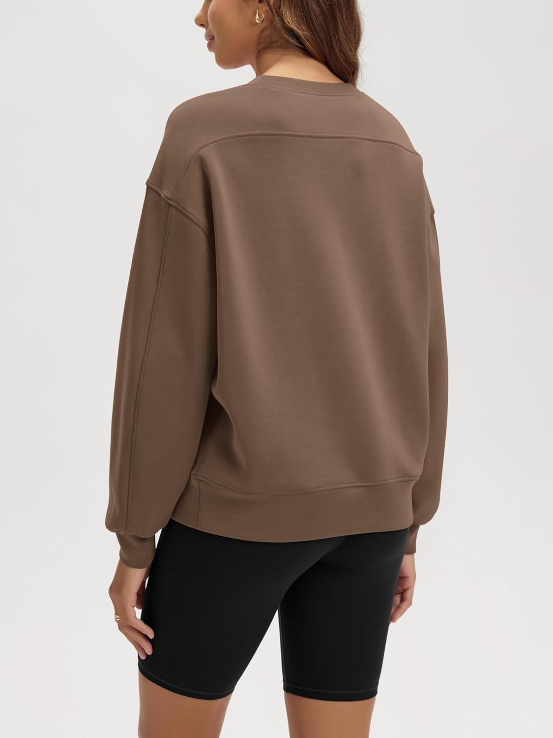 ODODOS Modal Soft Oversized Sweatshirts for Women Crew Neck Long Sleeve Relaxed Pullover Tops - Image 2